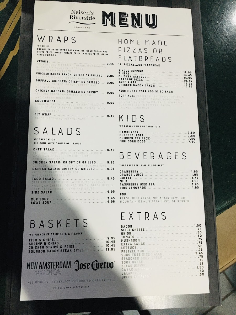 Menu Neisen's Riverside Sports Bar-4